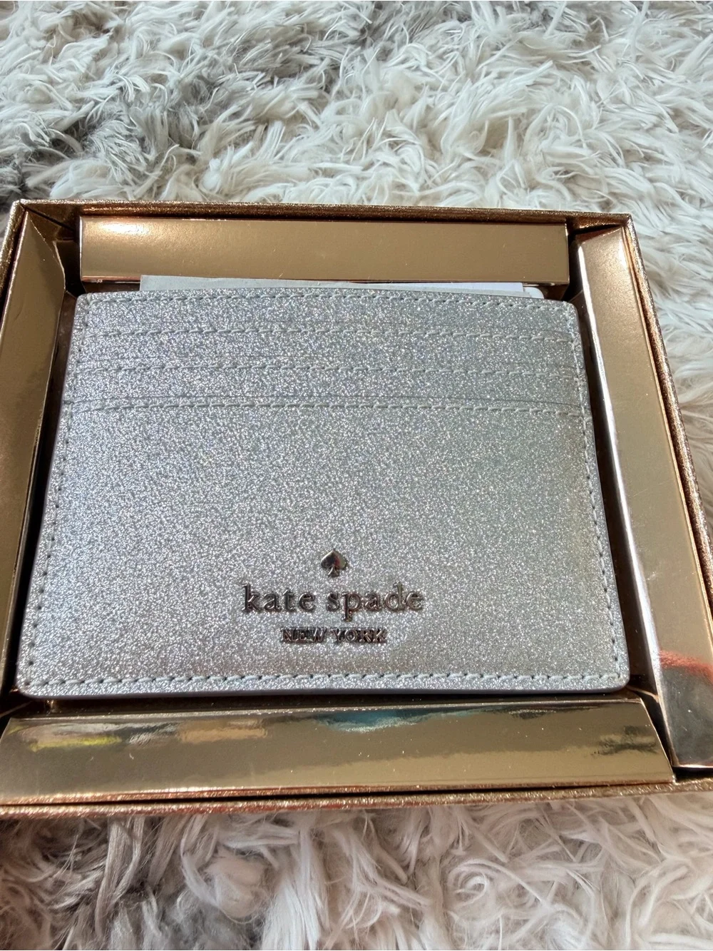 KATE SPADE | Glamour Glitter Slim Card Holder